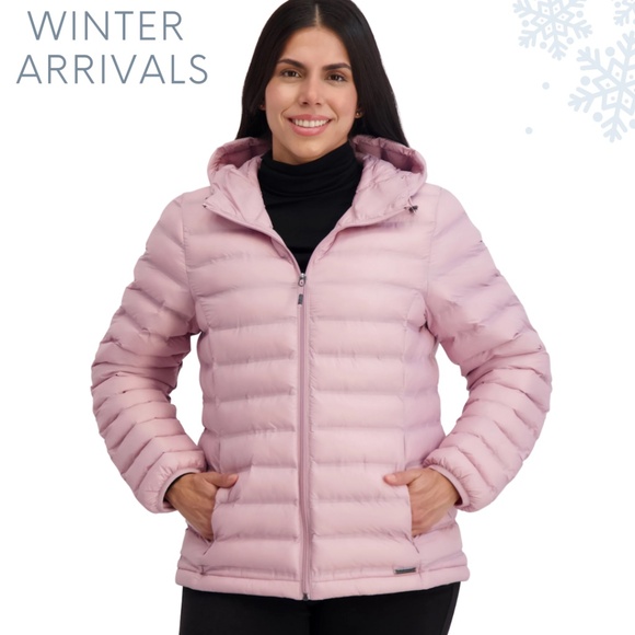 ZeroXposur Brianna Puffer Jacket Women's Size M Pink Quartz! - Picture 1 of 9